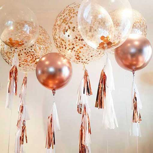 konfirmation_rosegoldtassle balloner med helium ogtassles