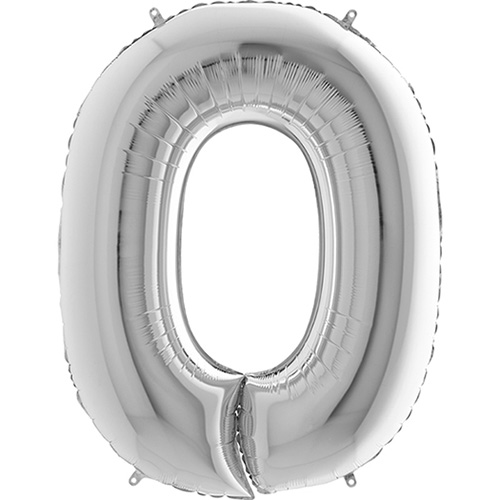 090S-Number-0-Silver sølv tal 102 cm