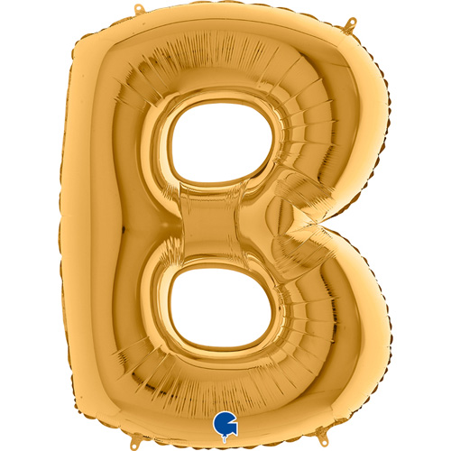 212G-Letter-B-Gold guld bogstav B 102 cm
