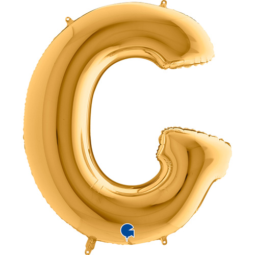 262G-Letter-G-Gold guld bogstav G 102 cm