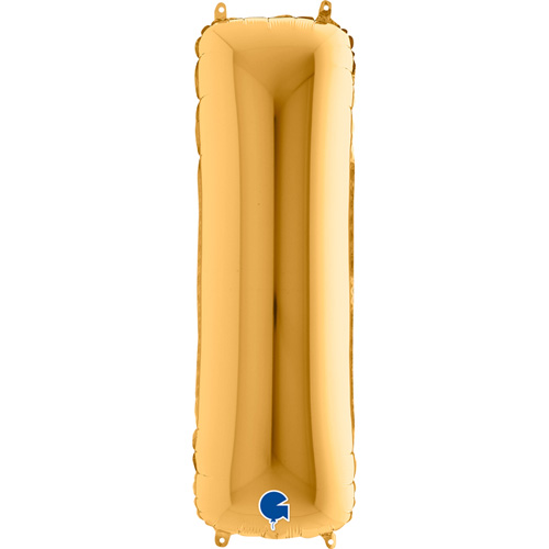 282G-Letter-I-Gold guld bogstav I 102 cm