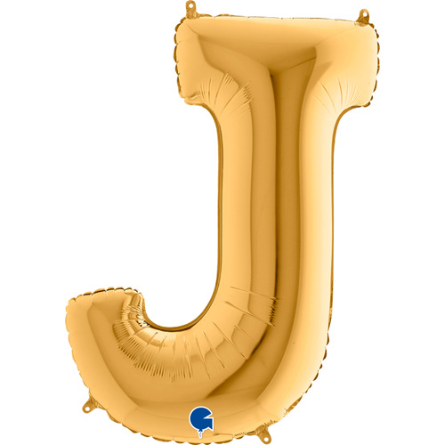 292G-Letter-J-Gold guld bogstav J 102 cm