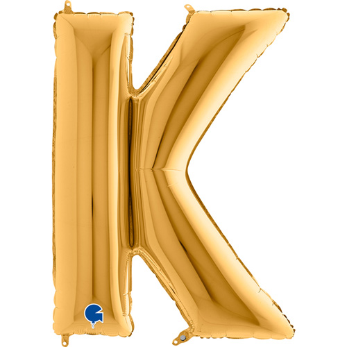 302G-Letter-K-Gold guld bogstav K 102 cm