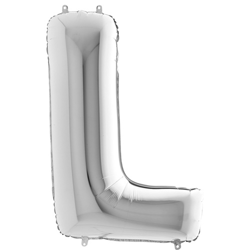 319S-Letter-L-Silver.-4022 sølv bogstav L 102 cm