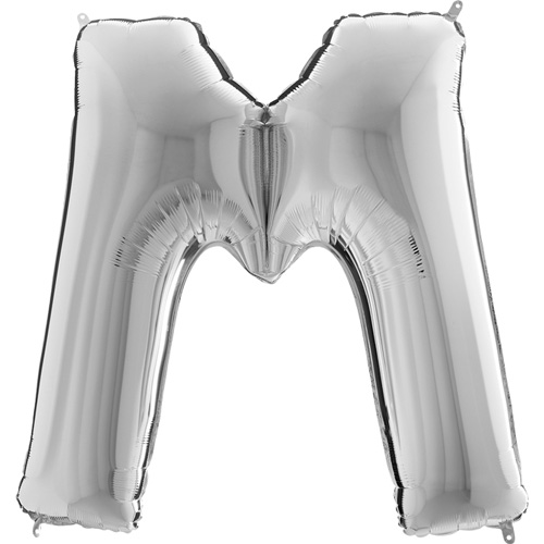 329S-Letter-M-Silver-4022 sølv bogstav M 102 cm