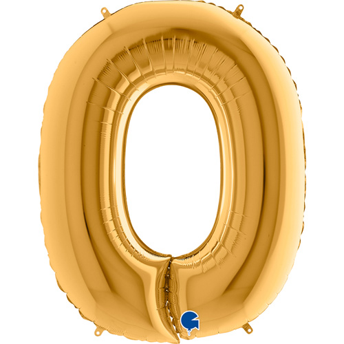 342G-Letter-O-Gold guld bogstav O 102 cm