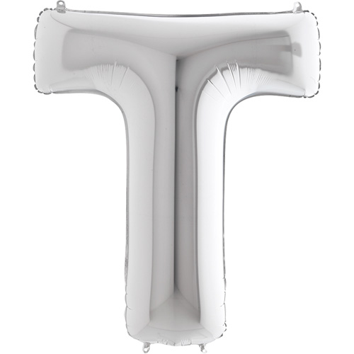 399S-Letter-T-Silver-4022 sølv bogstav T 102 cm