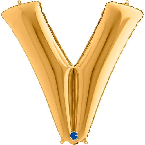 412G-Letter-V-Gold guld bogstav V 102 cm