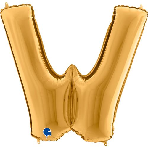422G-Letter-W-Gold guld bogstav A 102 cm