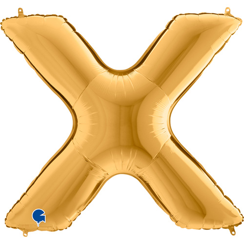 432G-Letter-X-Gold guld bogstav X 102 cm