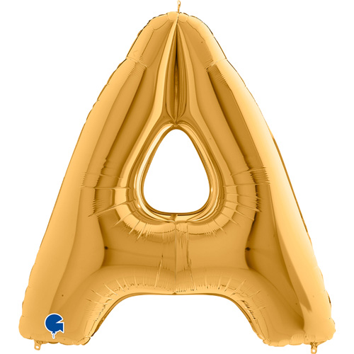 AGULD100cm guld bogstav A 102 cm